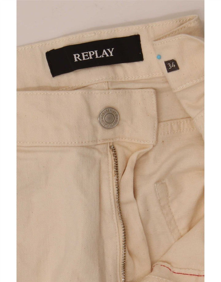Męskie jeansy Replay W34 L31 Off White