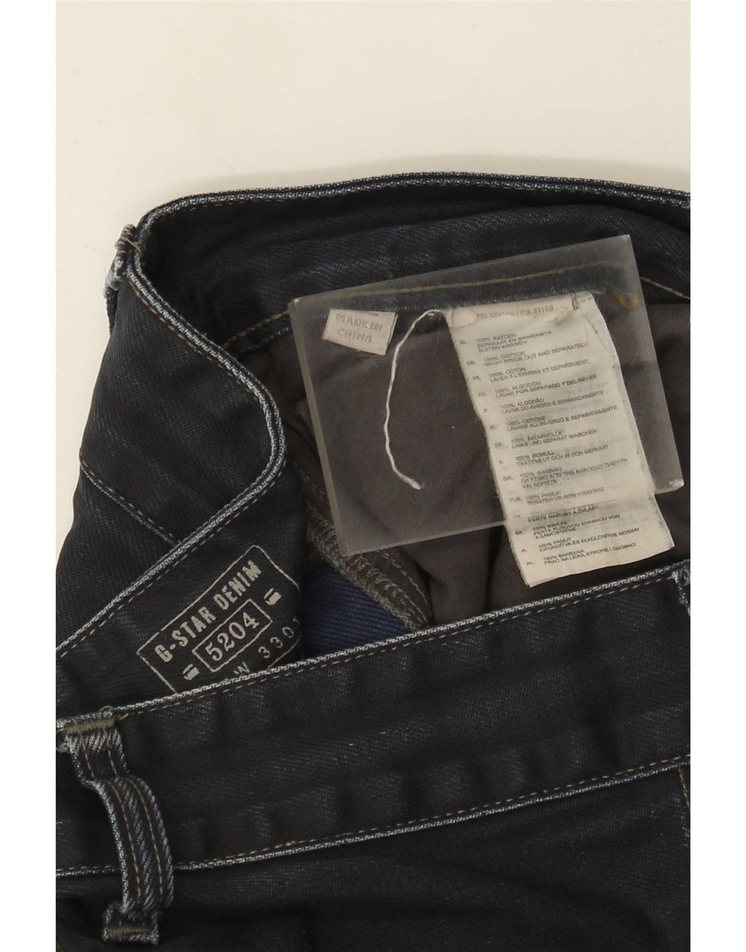 Męskie jeansy cargo G-Star 3301 Graphic W30 L33 Czarna bawełna