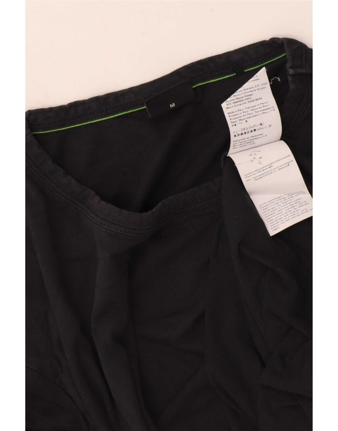 T-shirt męski Hugo Boss, średni czarny, bawełniany