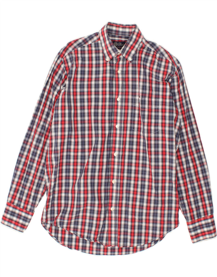 DACK'S Mens Regular Fit Shirt Small Red Check Cotton Vintage Dack's and Second-Hand Dack's from Messina Hembry 