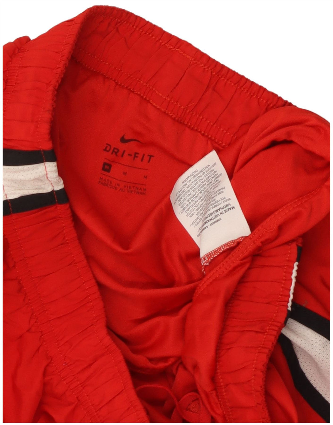 Damskie spodenki sportowe NIKE Dri Fit UK 14, poliester w kolorze średniej czerwieni