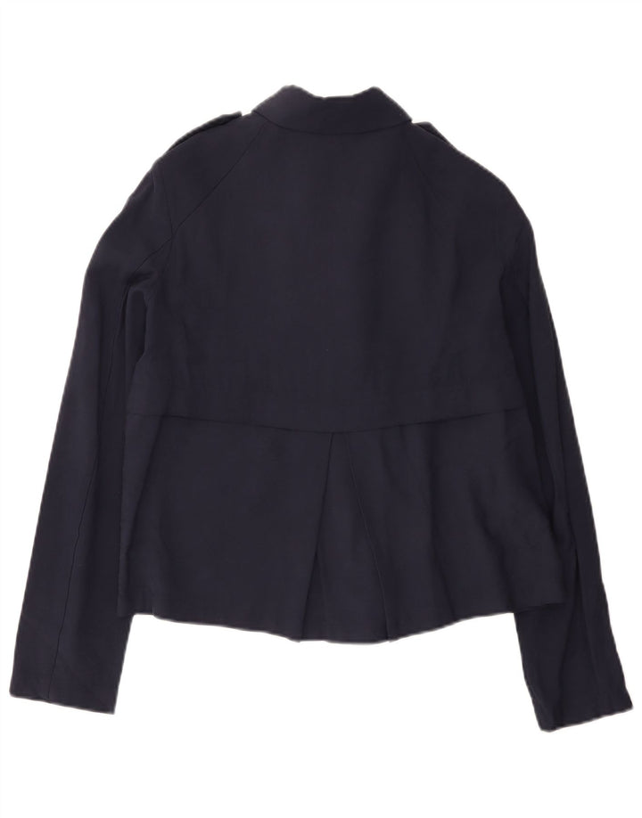 Damska kurtka bomberka Zara UK 10 Small, granatowa, wiskozowa