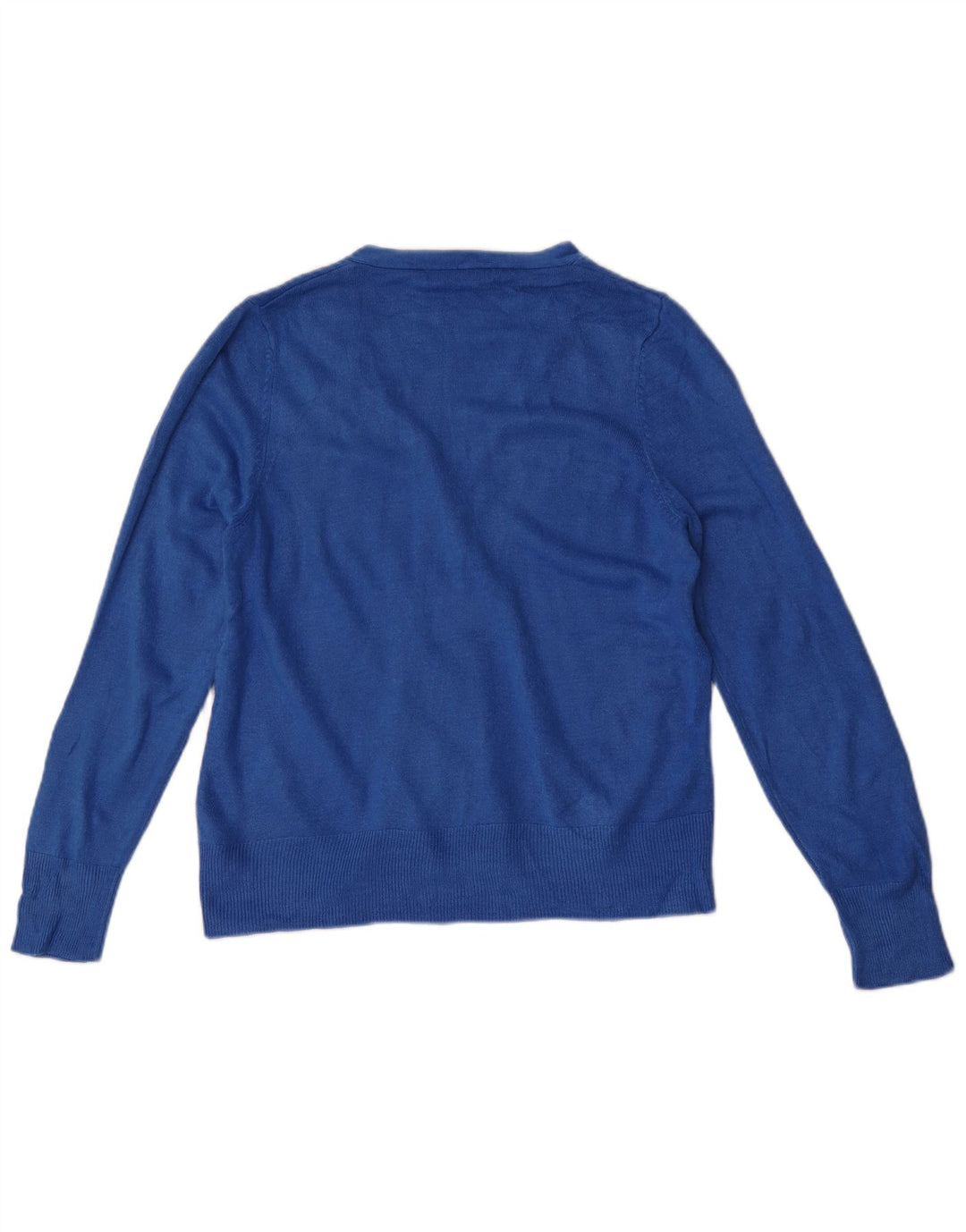 Marks & Spencer Damski sweter kardigan UK 16, duży niebieski akryl