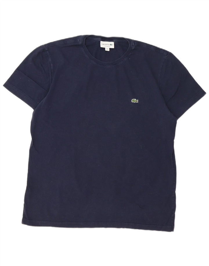 T-shirt męski Lacoste o regularnym kroju, rozmiar 5, duży, granatowy, bawełniany