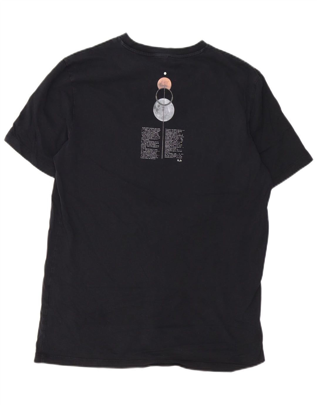 Męski T-shirt z grafiką Liu Jo, mały, czarny