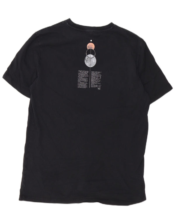 Męski T-shirt z grafiką Liu Jo, mały, czarny