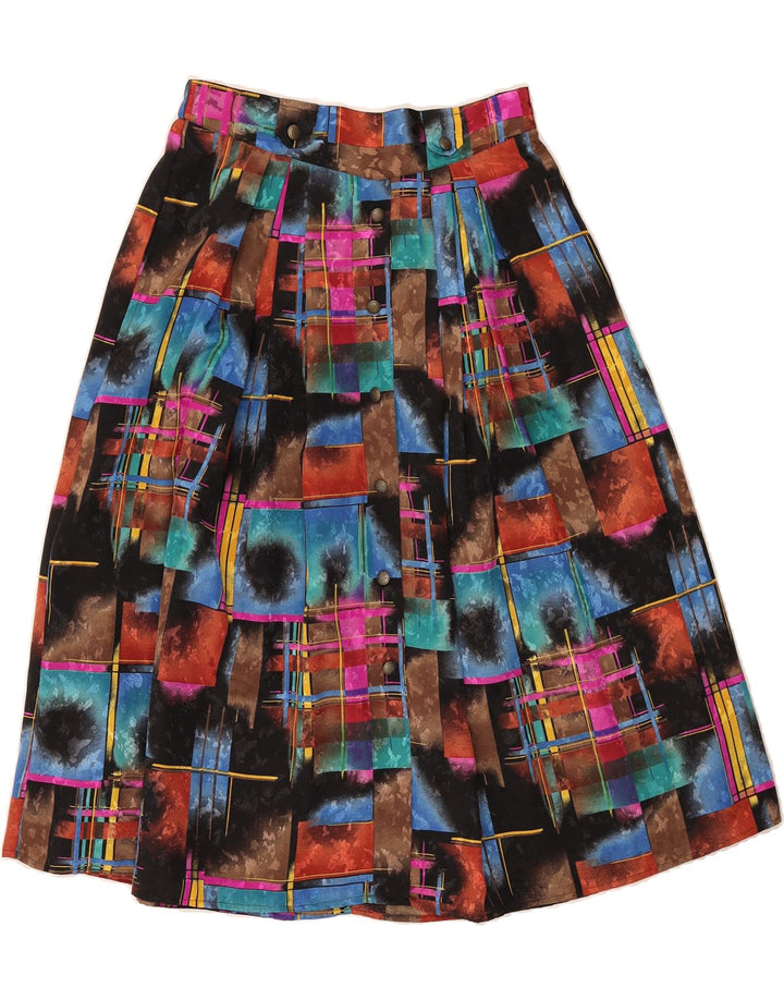C&A Womens A-Line Skirt IT 44 Medium W30  Multicoloured Check Polyester Vintage C&A and Second-Hand C&A from Messina Hembry 