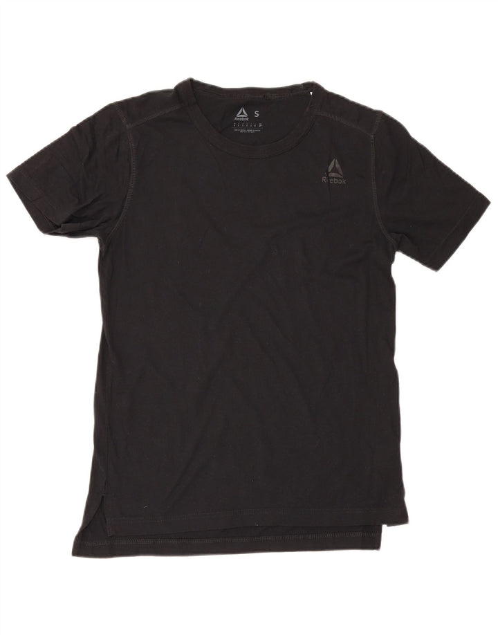 T-shirt męski Reebok, mały, czarny, bawełniany