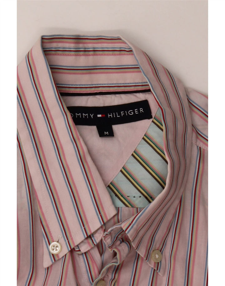 Koszula męska Tommy Hilfiger w średnie różowe paski