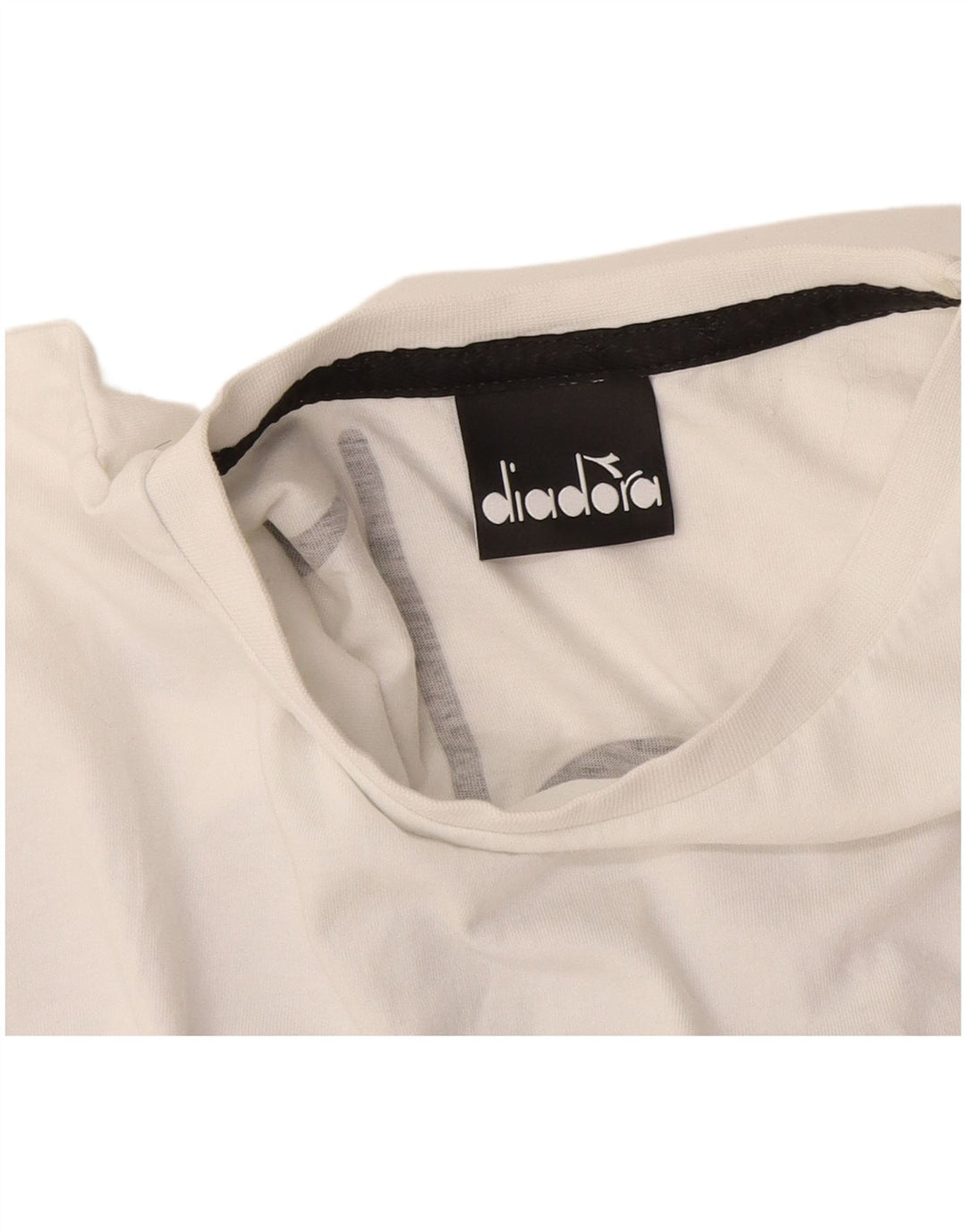Damska koszulka Crop Graphic Top Diadora UK 12 Medium White