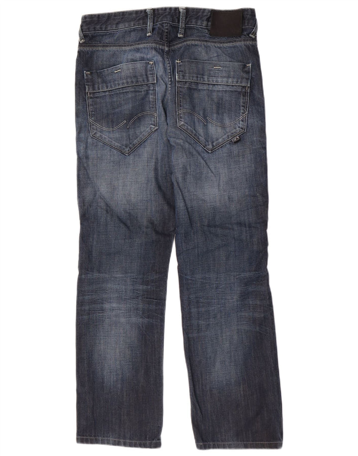 Męskie proste dżinsy Jack & Jones W30 L30 Niebieskie bawełniane