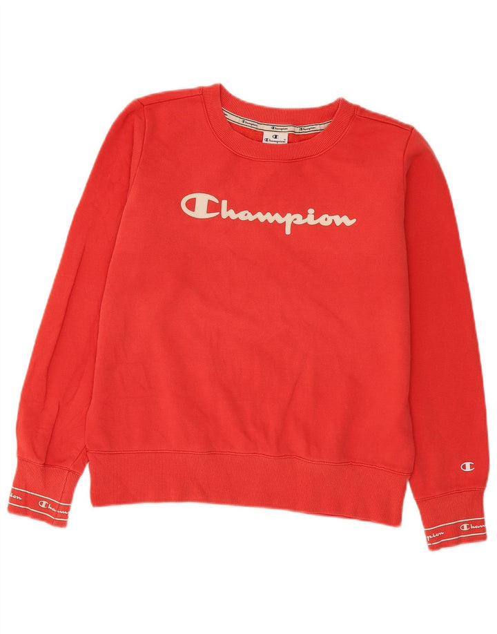 Damska bluza Champion Graphic Jumper UK 12 Średnia czerwona bawełna