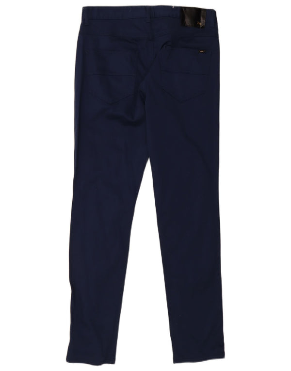 Spodnie męskie Zara Skinny Chino EU 42 Large W32 L30 Granatowa bawełna