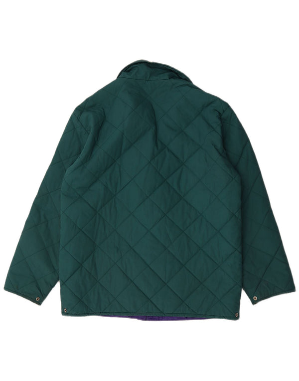 Męska pikowana kurtka Fila UK 42 XL w kolorze zielonym