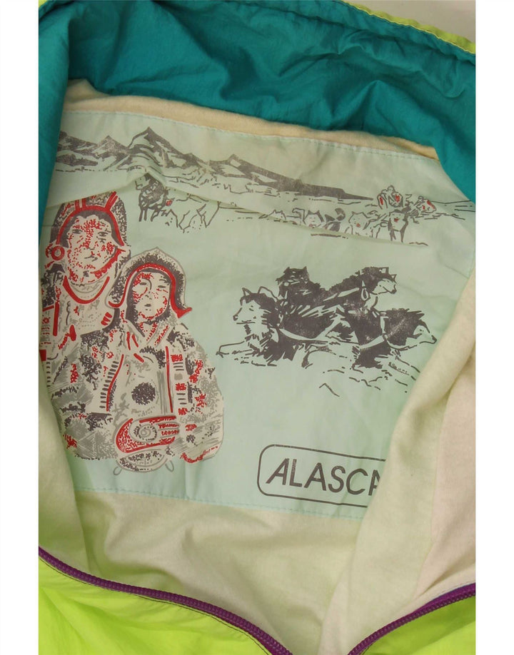 Męska kurtka przeciwdeszczowa Vintage UK 46 3XL, wielobarwna, z blokami kolorów