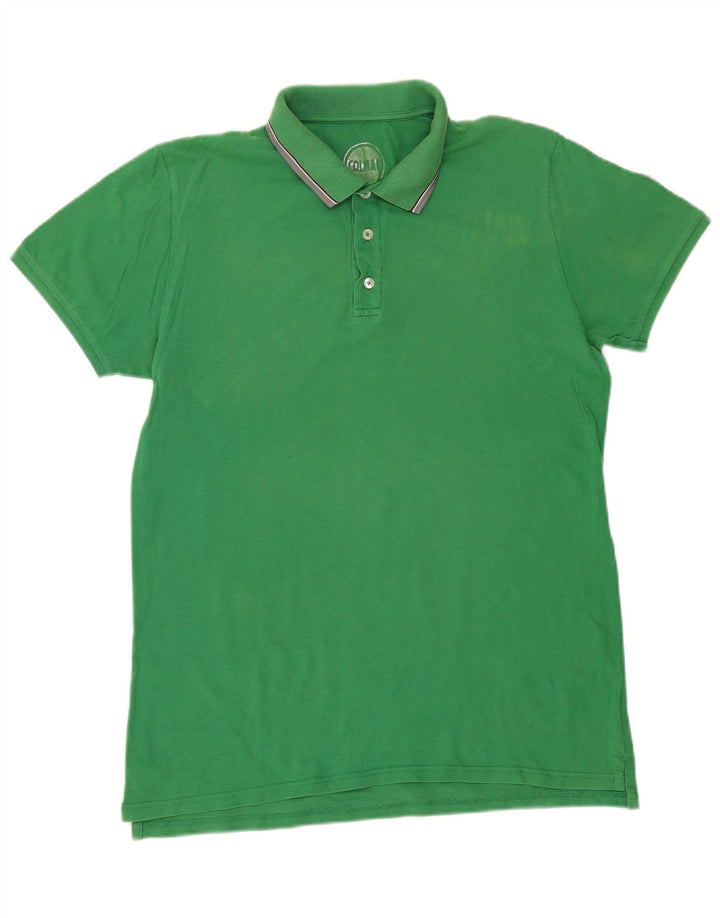 Męska koszulka polo COLMAR z grafiką 2XL w kolorze zielonym