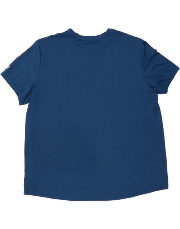 RUSSELL ATHLETIC Mens Training T-Shirt Top UK 50/52 2XL Blue Polyester Vintage Russell Athletic and Second-Hand Russell Athletic from Messina Hembry 