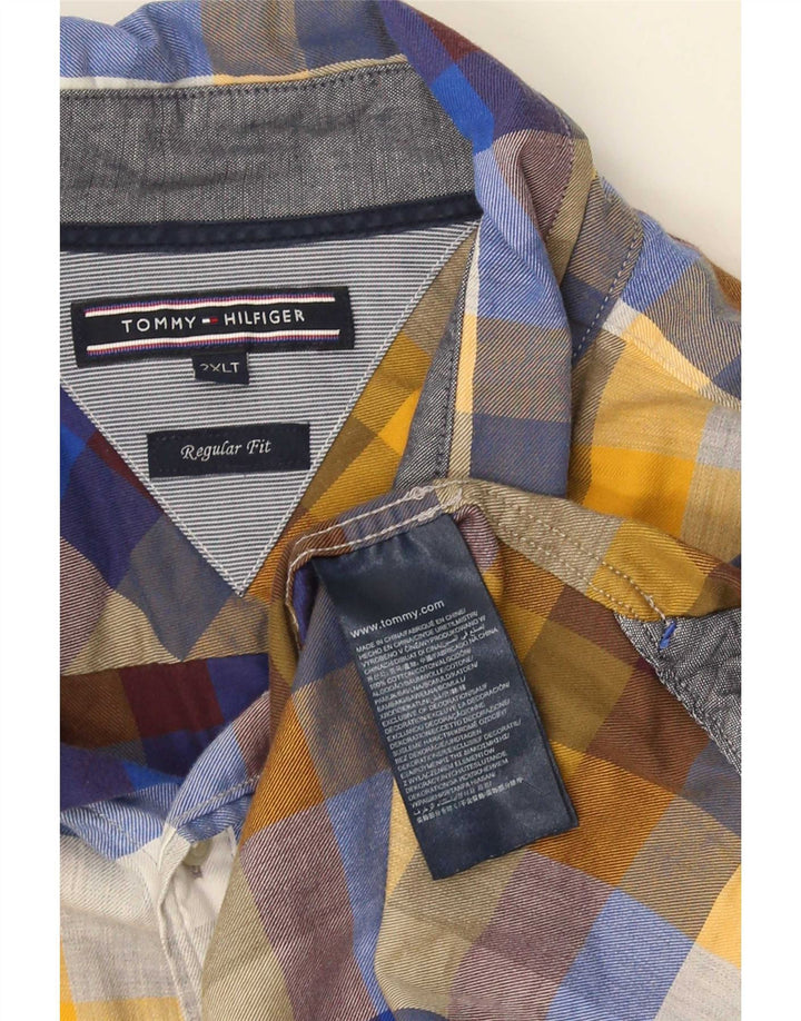 Męska koszula Tommy Hilfiger o regularnym kroju, 2XL, wielokolorowa, bawełniana w kratę