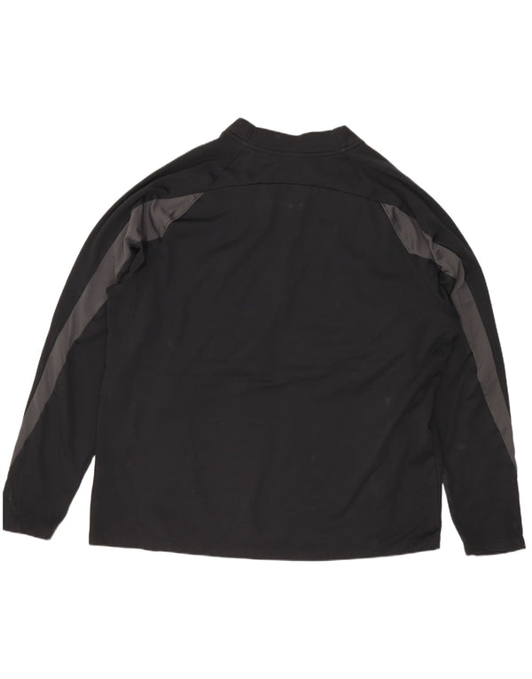 Męski dres Nike Therma-Fit z zamkiem błyskawicznym na szyi, XL, czarny, sportowy