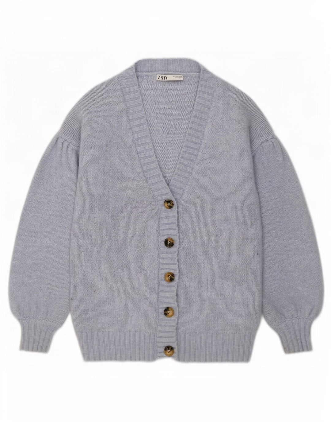 Damski sweter oversize Zara UK 10, mały, niebieski poliester