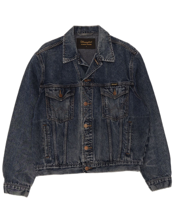 Męska kurtka dżinsowa Wrangler UK 36 Small, niebieska, bawełniana