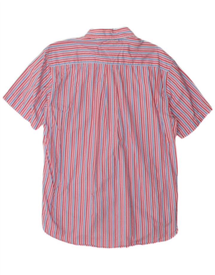 Męska koszula z krótkim rękawem Tommy Hilfiger w duże czerwone prążki