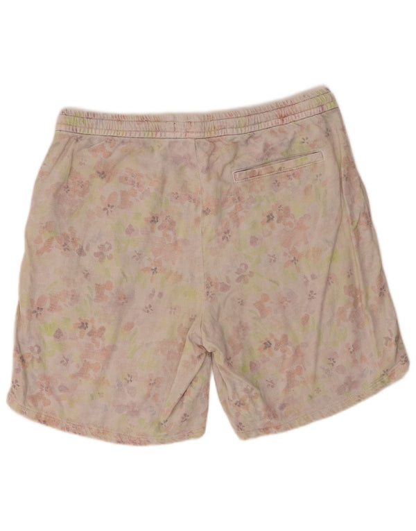 Damskie spodenki chino z wysokim stanem Zara XL W34 Biała bawełna w kwiaty