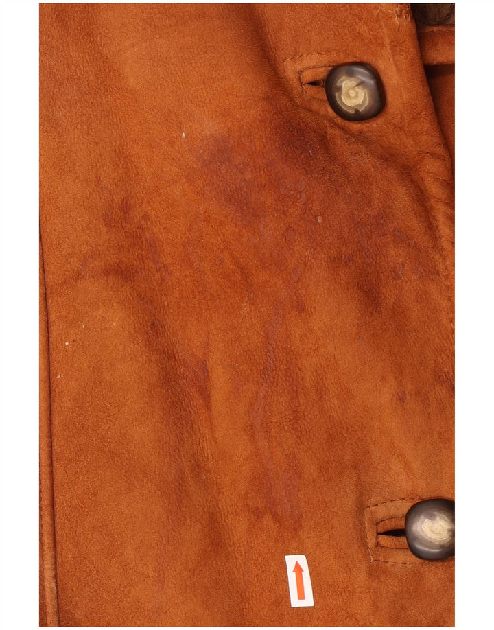 Płaszcz damski w stylu vintage IT 44 Średni beżowy płaszcz Shearling Classic