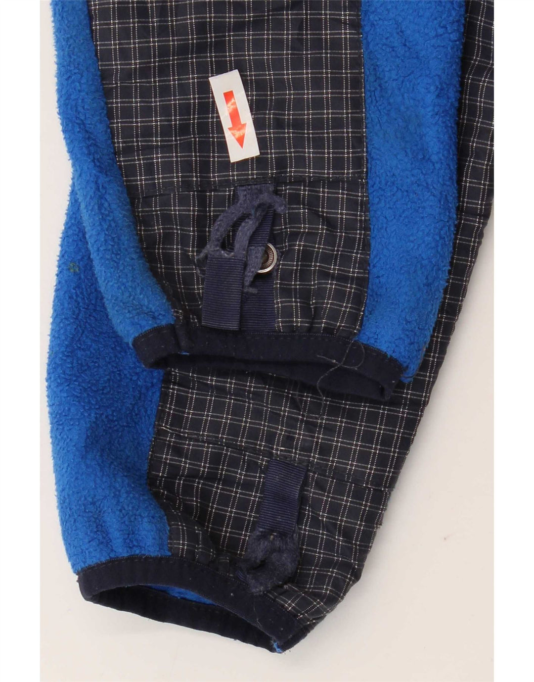 Chłopięca kurtka polarowa z kapturem The North Face 10-11 lat, w średnią niebieską kratkę