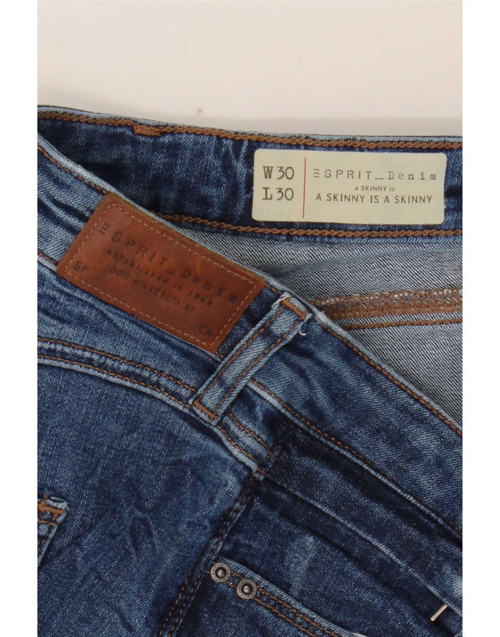 Damskie jeansy Skinny Esprit W30 L30 Niebieskie bawełniane