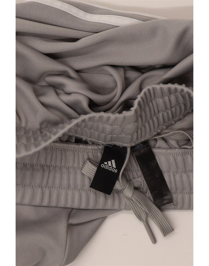 Damskie spodnie dresowe Adidas UK 8/10, małe, szare, poliestrowe