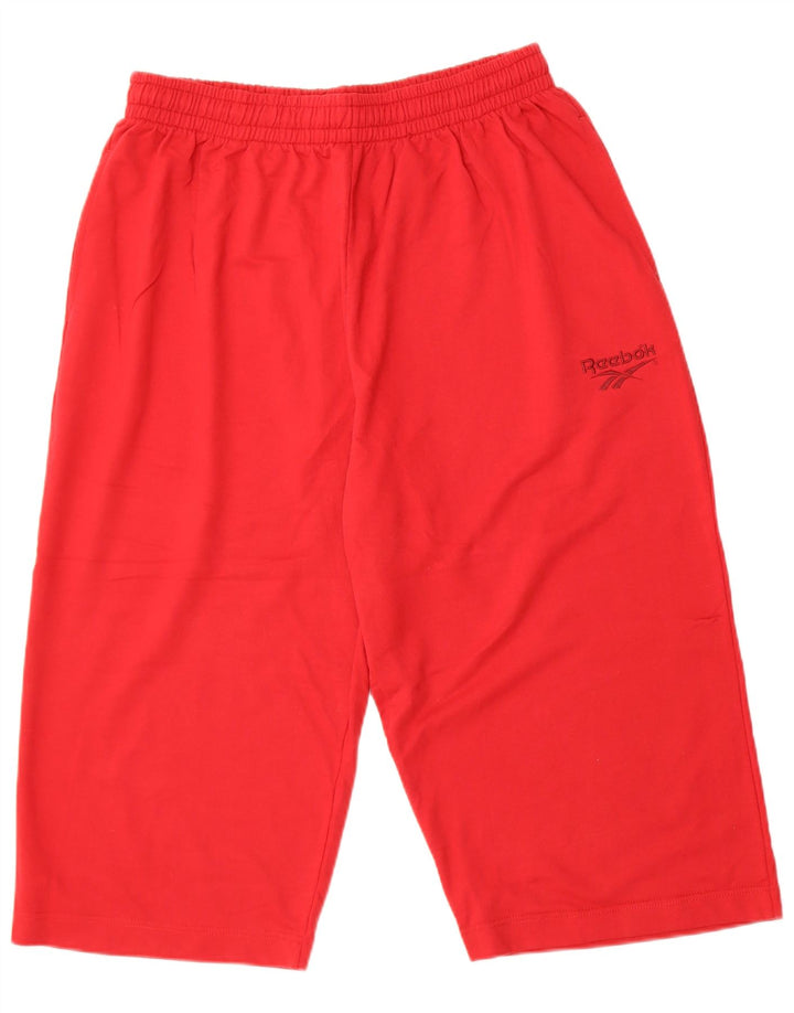 Męskie spodenki sportowe Reebok Bermudy 2XL, czerwone, bawełniane