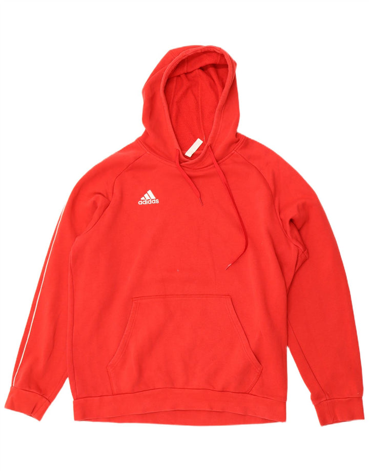 Adidas Męska bluza z kapturem XL Czerwona bawełna