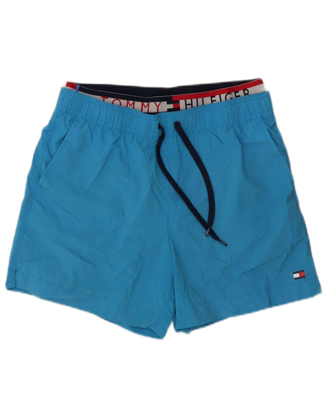 Męskie spodenki kąpielowe Tommy Hilfiger Graphic w kolorze średnioniebieskim