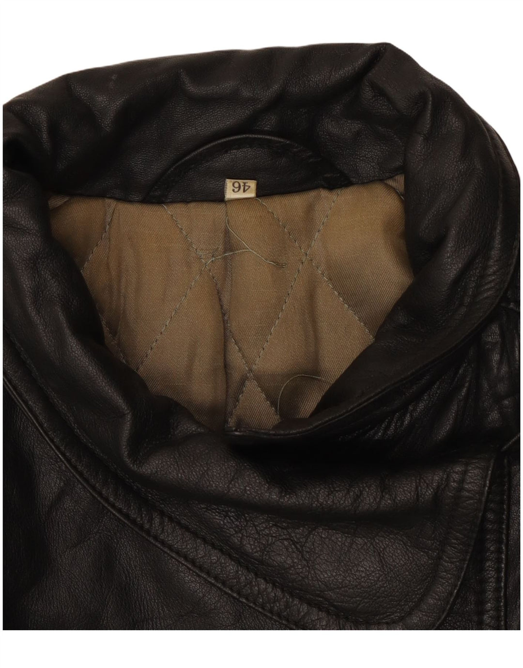 Vintage damska kurtka skórzana IT 46 duża czarna