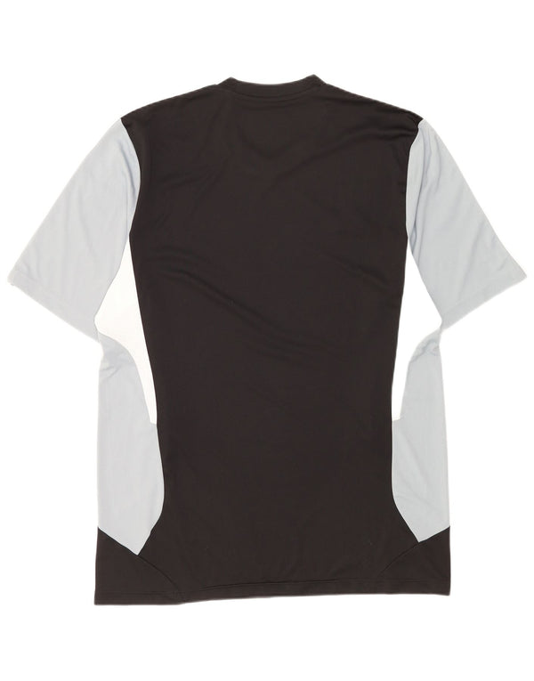 Adidas Mens Climacool T-Shirt Top UK 46/48 XL Black Colourblock Polyester