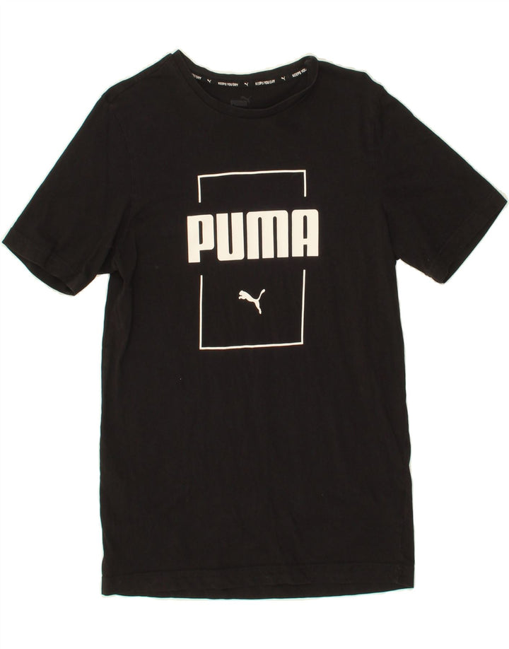 PUMA Mens Graphic T-Shirt Top Small Black Cotton Vintage Puma and Second-Hand Puma from Messina Hembry 