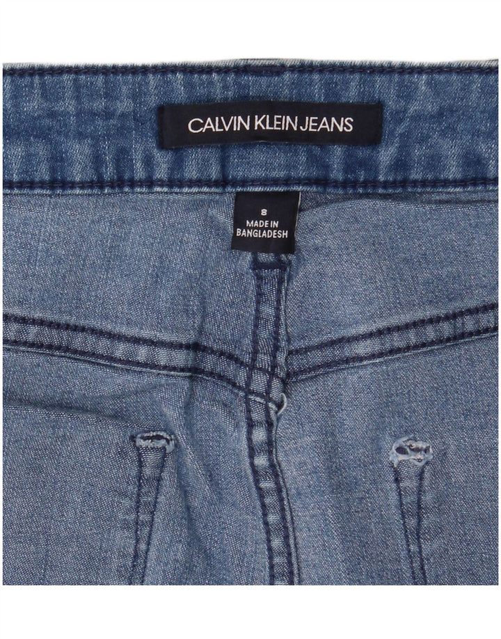 Damska spódnica dżinsowa Calvin Klein US 8 Medium W28 niebieska