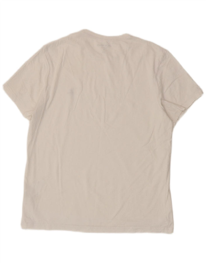 T-shirt męski Jack Wills o klasycznym kroju, średni, biały, bawełniany