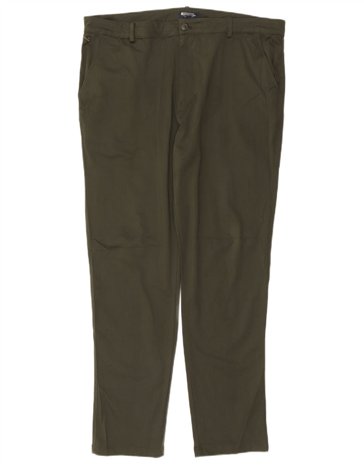 Damskie spodnie typu slim chino Mountain Warehouse W38 L30 Zielony poliester