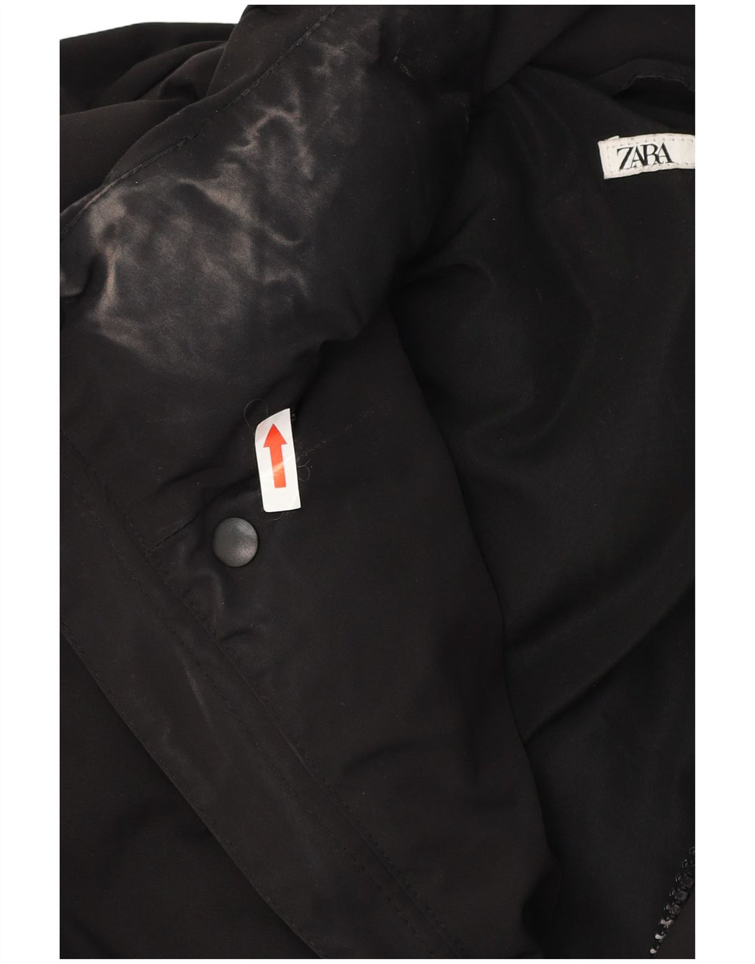 Męska ocieplana kurtka Zara UK 42 XL, czarny poliester