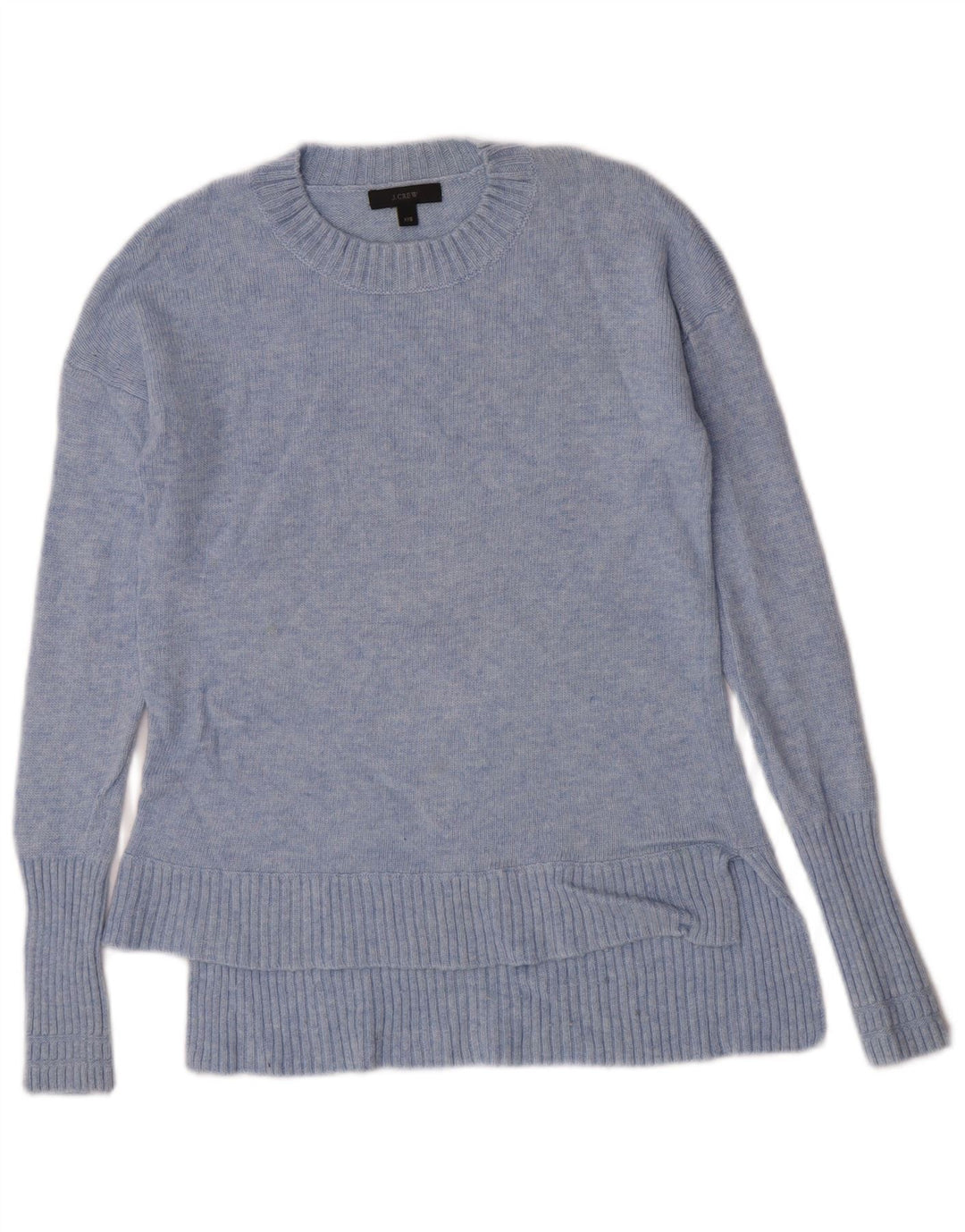 Sweter damski J. Crew z okrągłym dekoltem UK 2 2XS Niebieska wełna