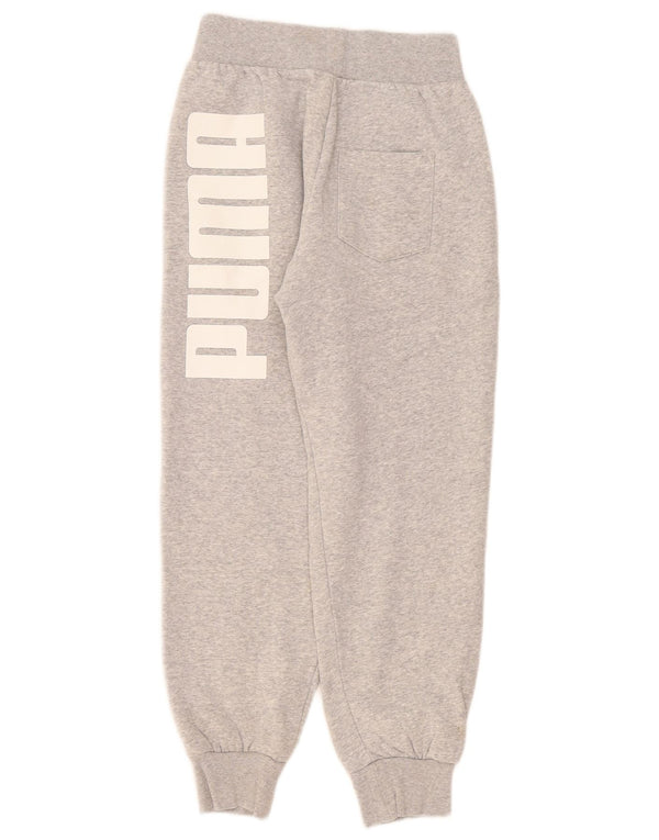 Damskie spodnie dresowe Puma Graphic Joggers UK 4 XS Szara bawełniana nakrapiana