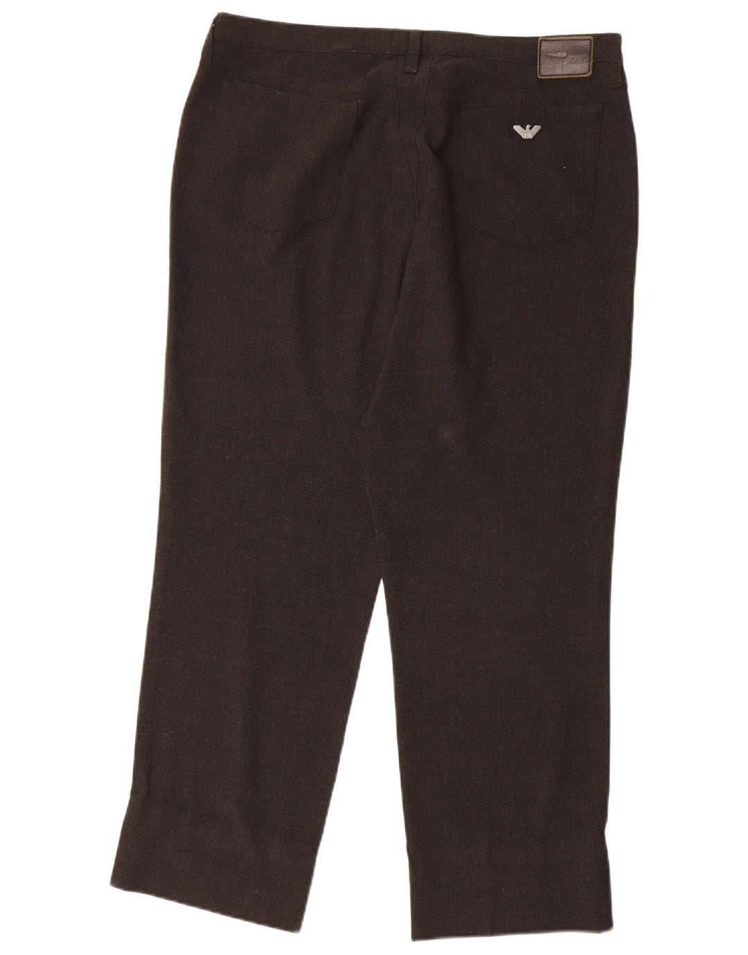 Spodnie damskie Armani Straight Casual W36 L27 Brązowe