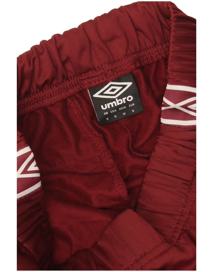 Męskie spodnie dresowe Umbro z grafiką, małe, bordowe, z poliestru