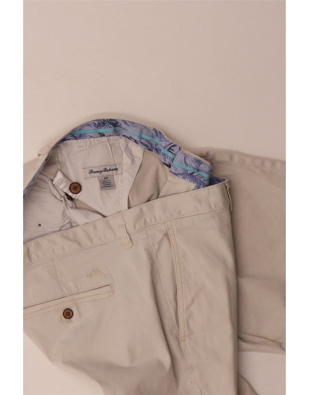 Męskie spodenki Chino Tommy Bahama W40 XL, biała bawełna
