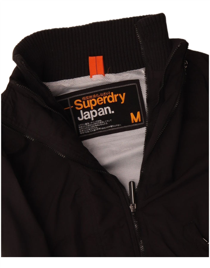 Damska kurtka wiatrówka SUPERDRY UK 14, średni czarny poliester