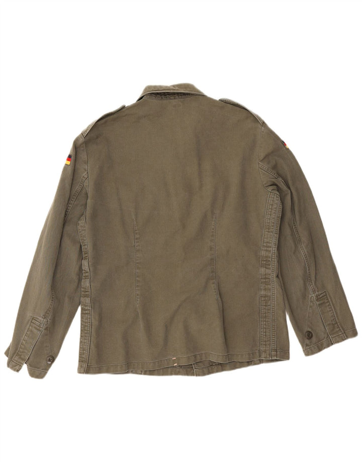 Męska koszula wojskowa w stylu vintage, mała khaki