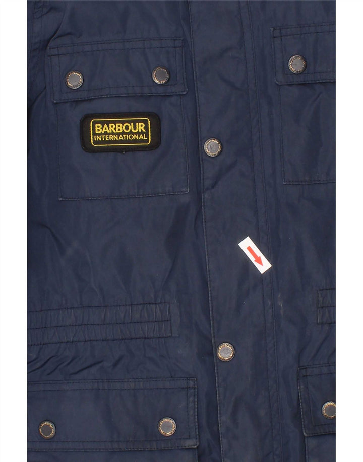 Kurtka chłopięca Barbour Utility 10-11 lat, duża, niebieska, poliamidowa