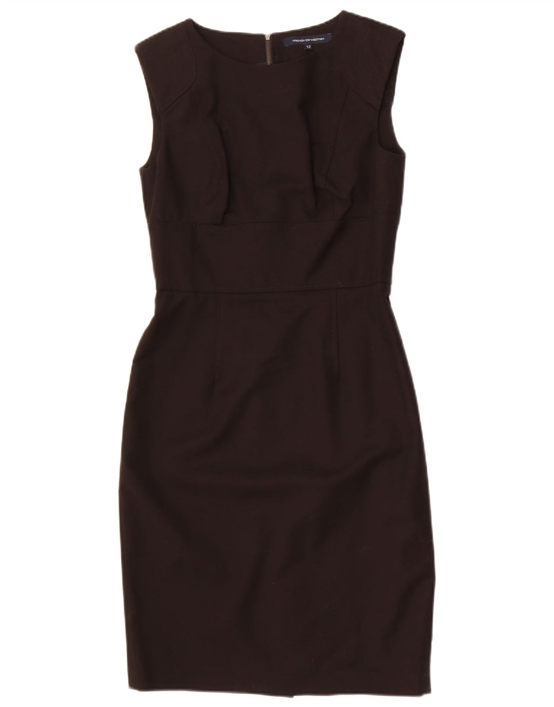 Damska sukienka bez rękawów French Connection UK 12, średnia czarna bawełna